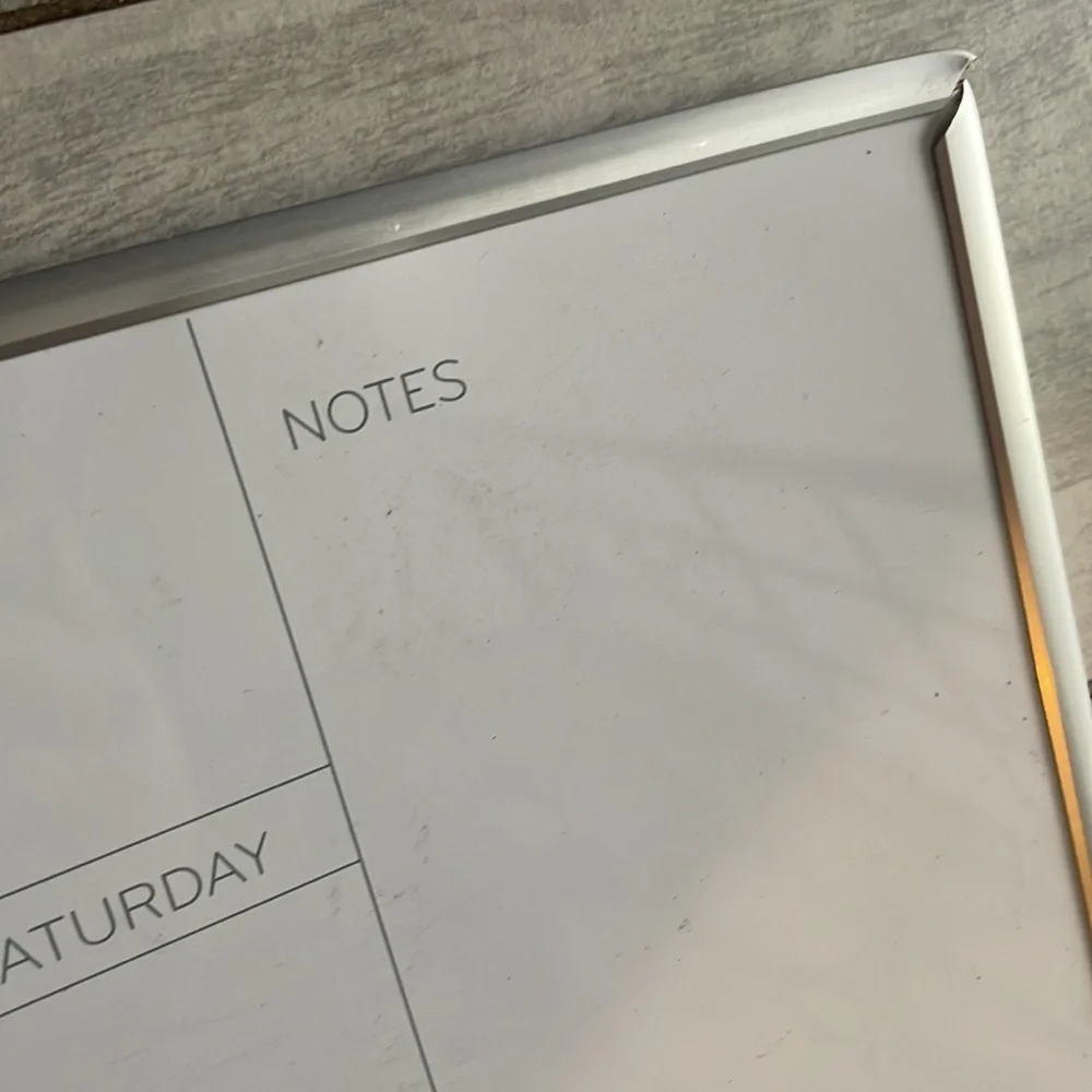 White Board Month Planner With notes Wall Mount Month Writing Water Marker Board
